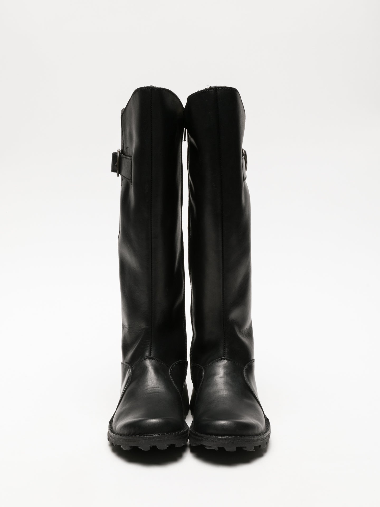 Fly London Coal Black Zip Up Boots